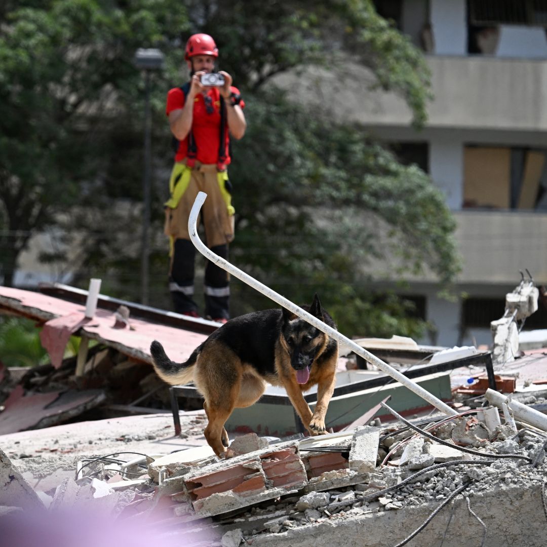 Ejército Mexicano Rescata a Sobreviviente. Foto: AFP